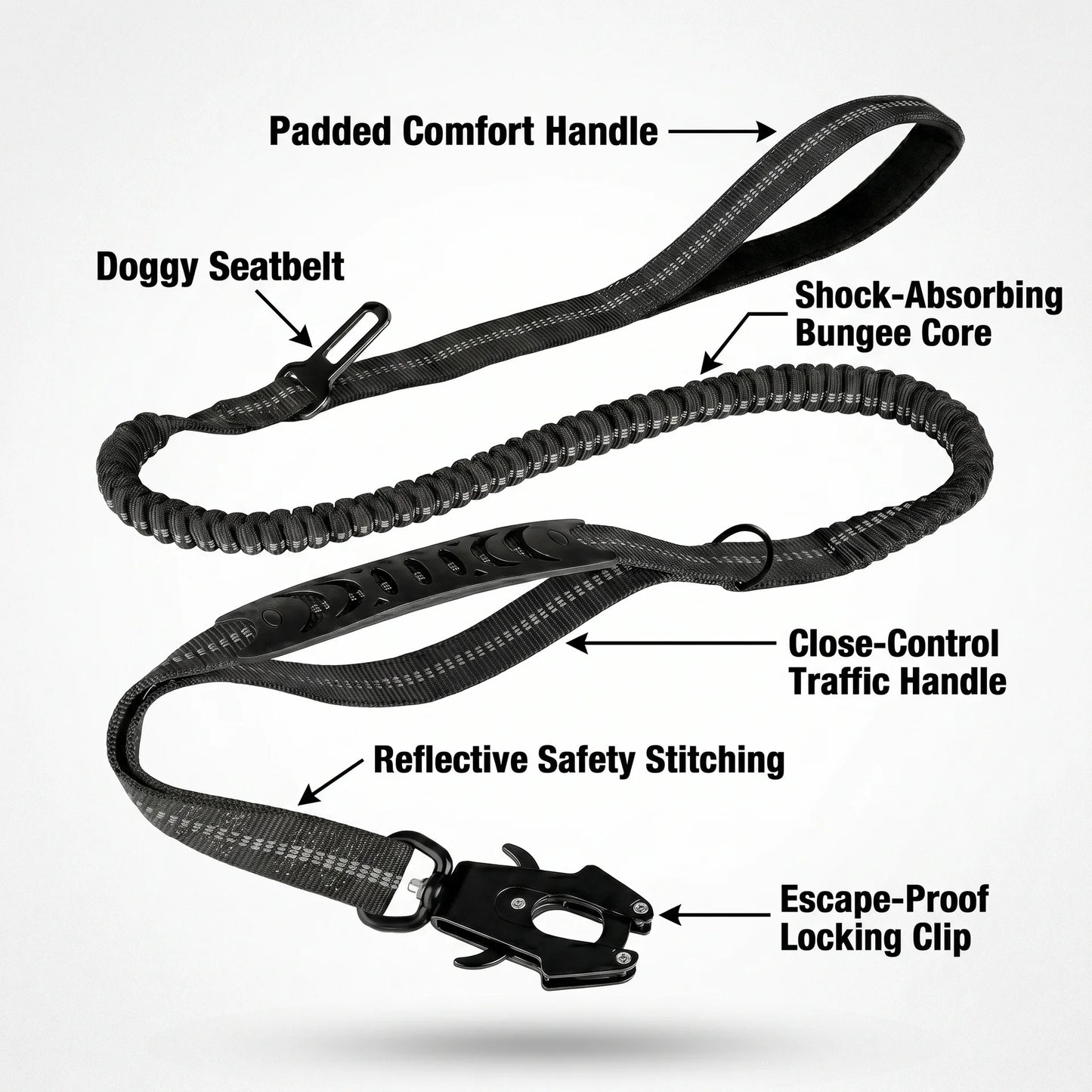 TugEase™ Bungee Leash