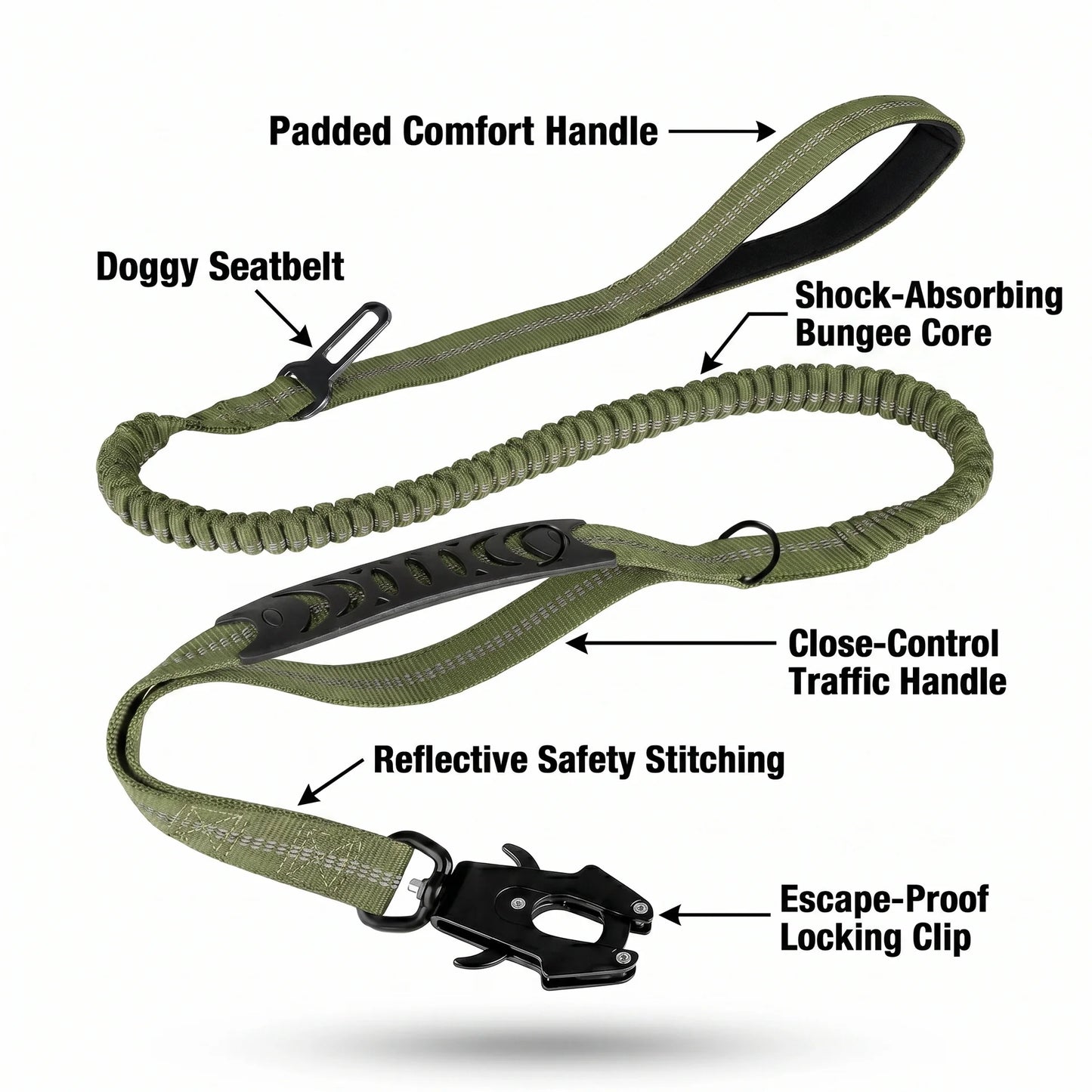 TugEase™ Bungee Leash