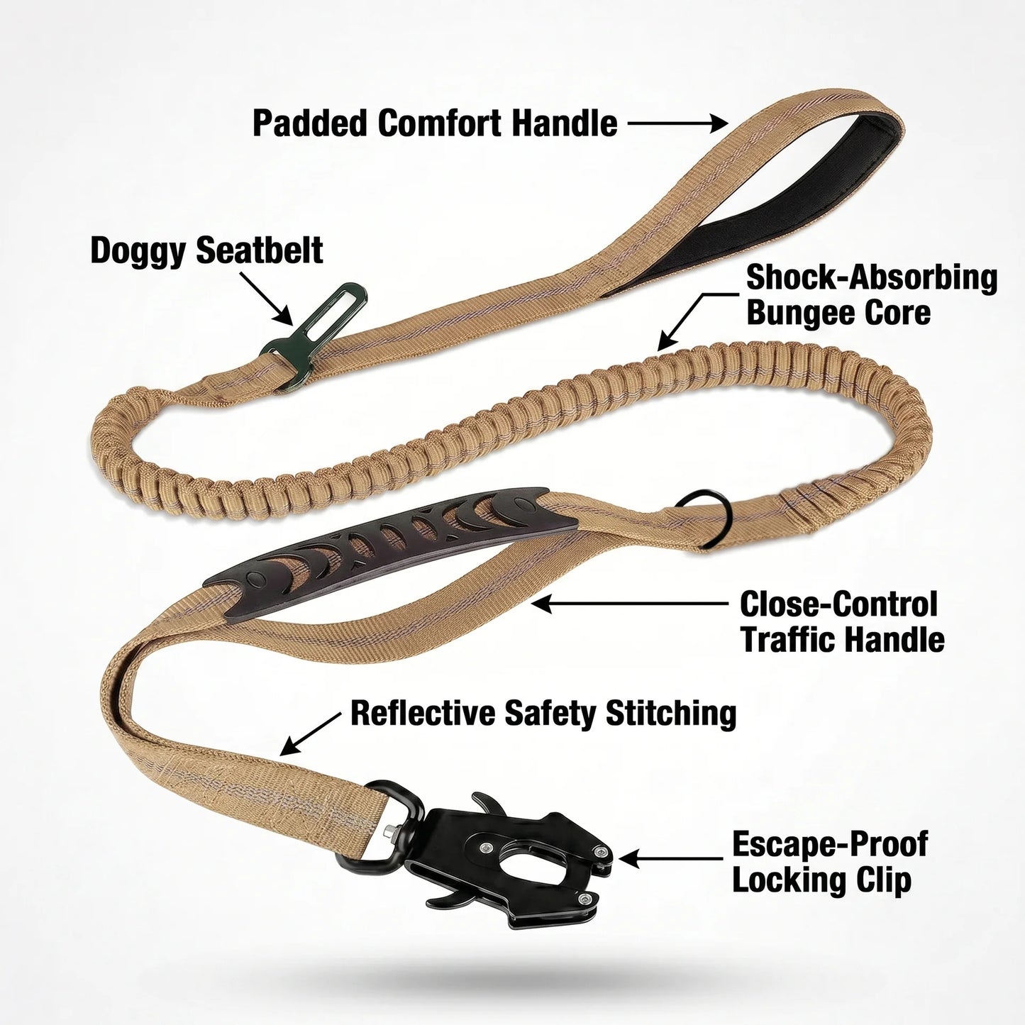 TugEase™ Bungee Leash